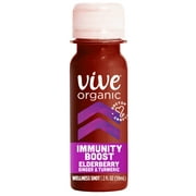 Vive Organic Immunity Boost Elderberry, Ginger & Turmeric Shot (2oz bottle)