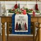 thumbnail image 3 of Camino de mesa navideño con diseño de búfalo a cuadros, acuarela, ideal para fiestas de invierno, cocina, comedor, decoración de interiores y exteriores., 3 of 6