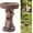 Raccoon, variant on Bird Bath Bowl Outdoors Birdbaths Supports Resin Tree Stump Birdbaths Statues Fountains Bird Feeder Stand Garden Bowl Ornament Decor