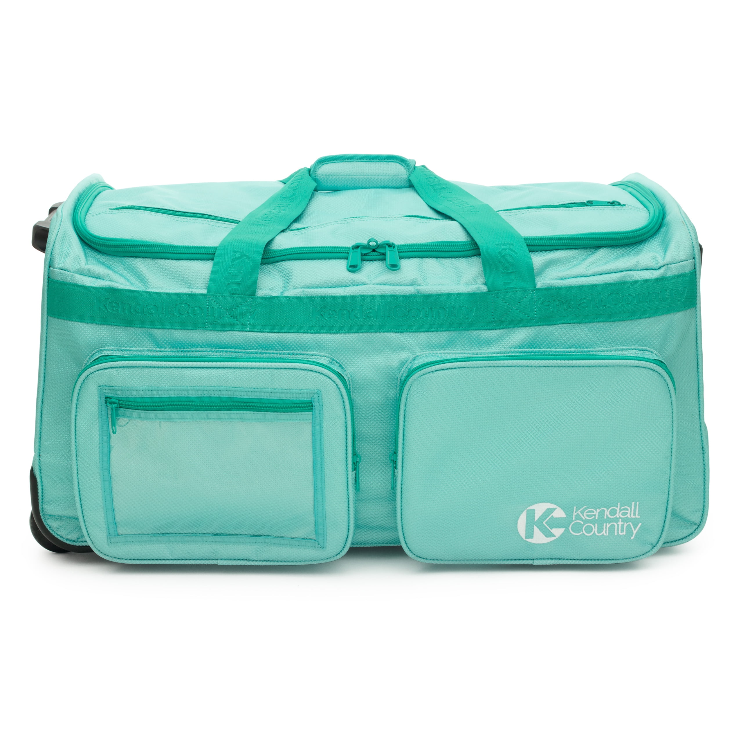 Kendall Country Dance Rolling Duffel with Garment Rack, Seafoam, Large, 28-inch