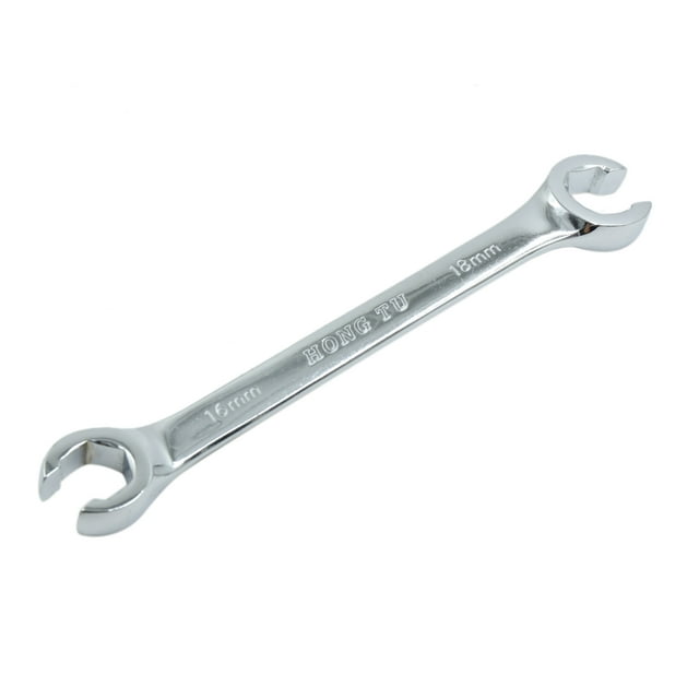 Unique Bargains Repair Tools Auto Anti-slip Double Ended Flare Nut Wrench 16mm x 18mm