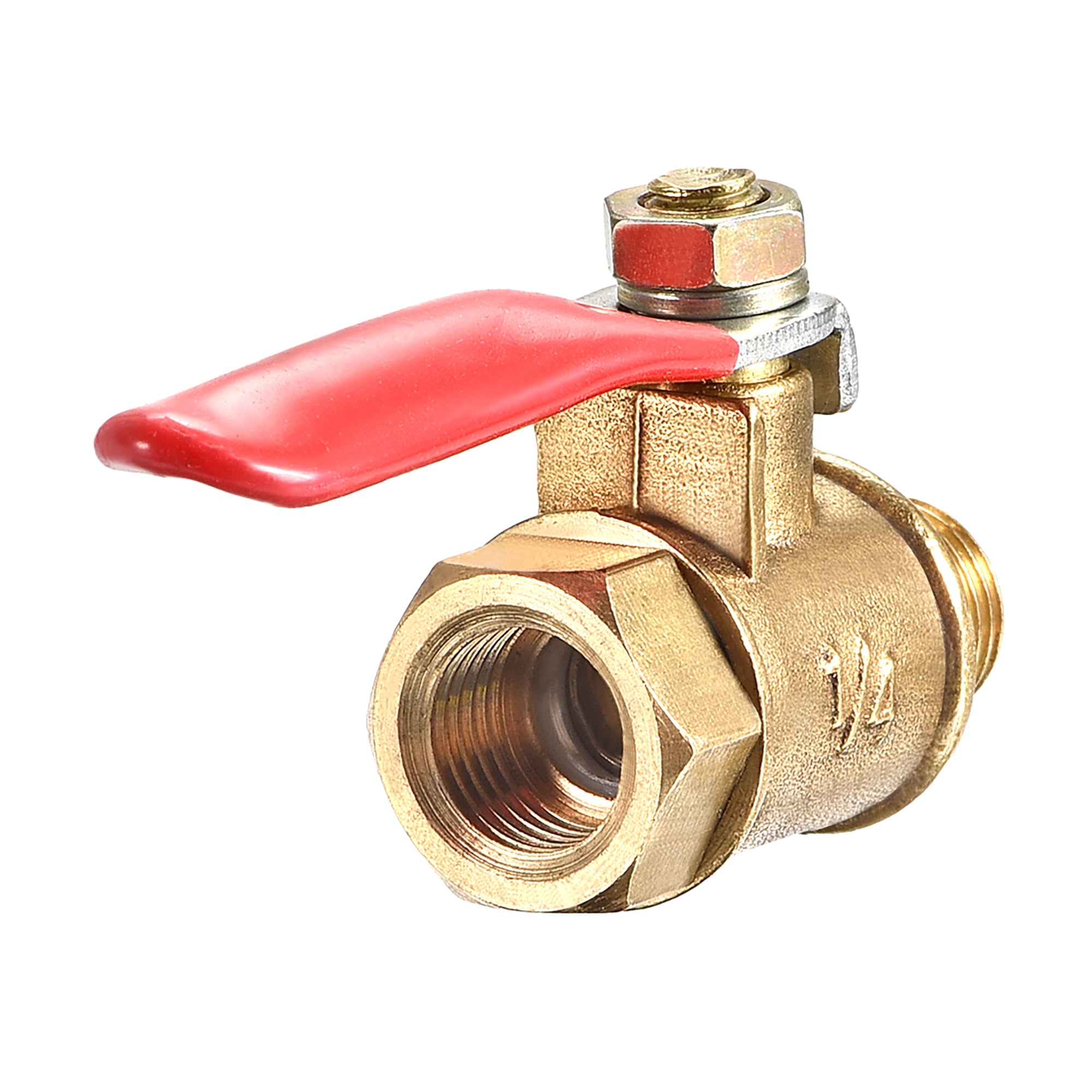 Brass Air Ball Valve Shut Off Switch 3/8" NPT Male to 5/16" Hose Barb