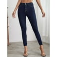 thumbnail image 2 of Jeans Skinny Taille Haute pour Femmes, 2 of 5