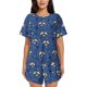 thumbnail image 1 of Balery Raccoon blue point Conjunto de Pijama para Mujer con Estampado, Dos Piezas de Manga Corta y Shorts, Ropa de Dormir Suave con Cuello Redondo y Bolsillos-Small, 1 of 6