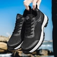 thumbnail image 3 of Sneakers for Men Comfortable Wide Toe Walking Shoes Lightweight La𝖼e Up Mesh Tennis Shoes Fashion S𝗅ip On Athlet𝗂c Shoes Breathable Non-S𝗅ip Running Shoes, 3 of 8