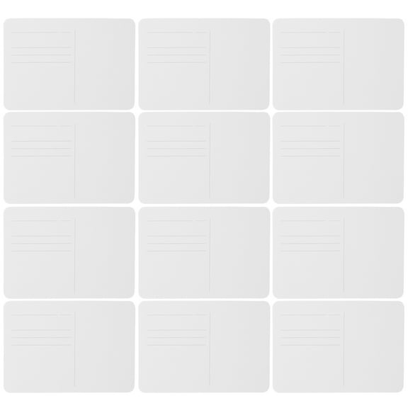 Raindrops  12 Pcs Watercolor Paper Greeting Card Id Cards Blank Printable Dot White