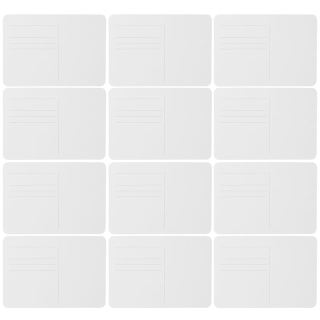 OULII 12Pcs Portable Watercolor Cards White Blank Note Cards for Invitations and Messages