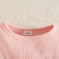 thumbnail image 4 of Glisme Girl Outfits O Neck Long Sleeve Cartoon Prints Bodysuits Dress Headbands Set Adorable Newborn Playsuit Pink, 4 of 5