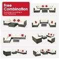 thumbnail image 4 of Patiojoy 7 Pcs Outdoor Patio Furniture Set All-Weather PE Rattan Sofa Set w/Coffee Table & Cushions Off White, 4 of 10