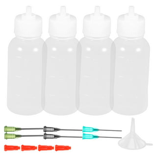 20 Pcs Needle Glue Bottle Needle Tip Squeeze Bottle Precision Tip Applicator Bottles with Lids, Adult Unisex, Size: 9x3cm