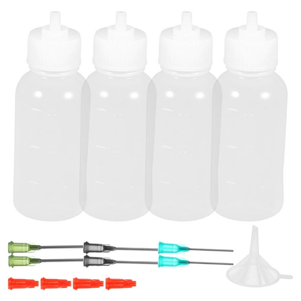 BRIGHTFUFU 1 conjunto de botellas de agujas reutilizables de botellas de aplicaciones profesionales