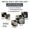 thumbnail image 4 of Designart "Dreamy Floral Glam In Crystal Diamonds" Abstract Wall Art Set Of 5 - Teal Glam Wall Living Room Decor Set, 4 of 6