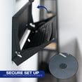 thumbnail image 5 of VIVO Black Flip Down 24 inch Keyboard Tray Wall Mount with Mouse Pad, 5 of 8