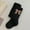 Black, variant on Toddler Girls Tights, Bow Decoration Breathable Stretch Kids Ribbed Knitted Leggings Pantyhose Beige 2-4T
