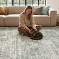 thumbnail image 6 of MICGEEK 5x7 Washable Area Rugs for Living Room, Modern Abstract Printed Rug, Vacuum-Friendly, Non Slip Indoor Rug for Bedroom Dining Room Home Decor Carpet,Green, 6 of 9