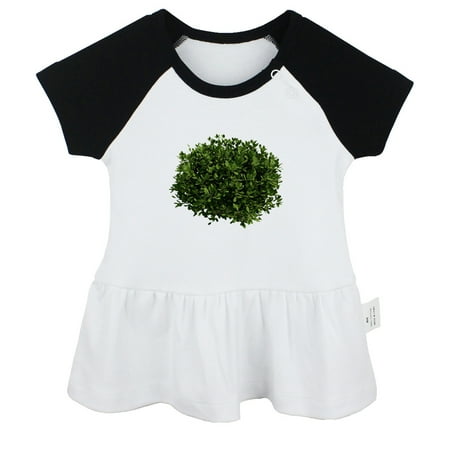 

Nature Bushes Pattern Dresses For Baby Newborn Babies Skirts Infant Princess Dress 0-24M Kids Graphic Clothes (Black Raglan Dresses 6-12 Months)