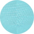 thumbnail image 1 of Ahgly Tapis d'Intérieur Lavable en Machine Carré Turquoise Bleu Vif, 3 Pieds Carré, 1 of 7