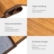 Qunbio Bamboo Rug, 79 x 29.5 Anti-Slip Bamboo Floor Mat, Large Runner Rugs for Living Room, Kitchen, Entryway