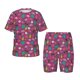 thumbnail image 1 of Balery Summer Flamingo Conjunto de Pijama Infantil de Manga Corta con Estampado – Ropa de Dormir de Algodón Suave-Small, 1 of 6