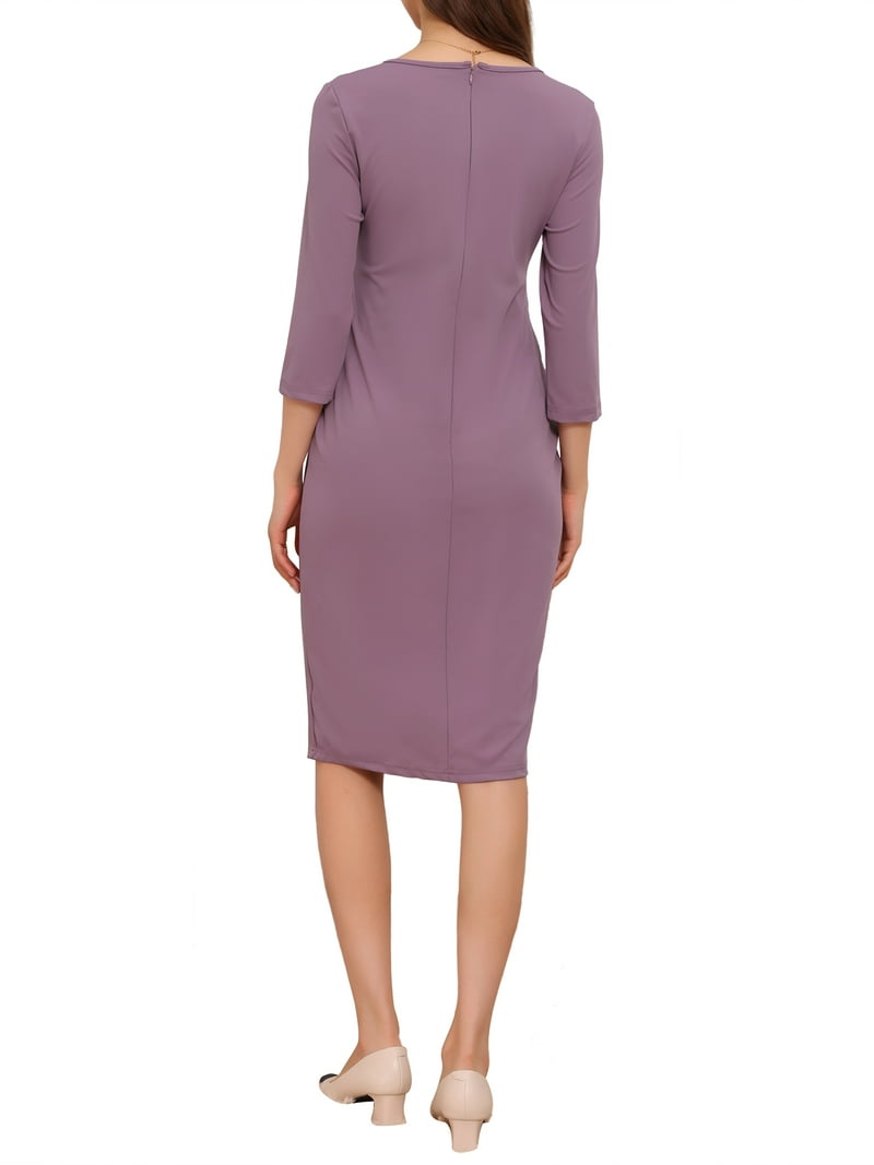 semi formal dresses maternity Angel Maternity Mika Maternity Ruffle Silk Dress in Wine main image 1