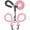 Baby Pink, variant on Dual Dog Leash - 360° Swivel, No Tangle Walking Leash with Shock Absorbing Bungee for Two Dogs (Medium, 8-35 lbs, Black)
