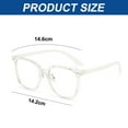 thumbnail image 2 of Gafas cuadradas con filtro de luz azul para hombre y mujer, gafas para ordenador con bloqueo UV y lentes transparentes., 2 of 5