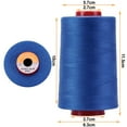 thumbnail image 4 of New brothread - 30 Options - 4 Large Cones of 5500Y (5000M) Each All Purpose Spun Polyester Thread 40S/2 (Tex27) for Serger, Overlock, Quilting, Piecing and Sewing - Patriot Blue, 4 of 4