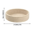 thumbnail image 4 of Round Cotton Yarn Placemats, Handwoven Heat Insulation Mat 10 Inch for Hot Dishes Pots Pans, Kitchen Table Protector & Home Decor for Dining, 4 of 6