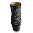 thumbnail image 5 of Tejiojio Clearance Woman Winter Plus Size Leather Boots High Heeled Thick Heel Sequined Booties Ladies Short Boots, 5 of 8
