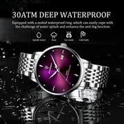 Poedagar Luxury men watch waterproof luminous stainless steel watches sport quartz Watch mens date business wristwatch