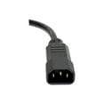 thumbnail image 3 of Tripp Lite Model P004-001 1 ft. Black 18AWG SJT, 10A, 100-250V IEC-320-C14 to IEC-320-C13 Power Cord Male to Female, 3 of 5