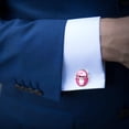 thumbnail image 4 of Monkey Elegant Dress Shirt Cufflink Set for Men, Stainless Steel, Wedding and Business Attire, 4 of 6