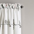 thumbnail image 3 of Lush Decor Paire de Rideaux de Fenêtre Rowley Birds Room Assombrissante, 84 x 52 Po, Blush et Gris, 3 of 5