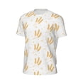 thumbnail image 6 of Wukai Wheat Print Men's Short-Sleeved Mesh T-Shirt,Quick-Dry Short Sleeve Workout T-Shirt-Large, 6 of 8