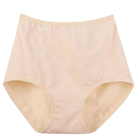 HomeGardon Womens Underwear Summer Clearance!Underwear for Women Plus Size Women s Solid Casual High Waisted Cotton Soft Full Briefs Panties Breathable Super Stretchy Ladies Briefs XL-XXXXXXL