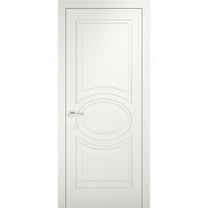Solid French Door 24 x 80 inches / Mela 7001 Matte White / Single Regular Panel Frame Handle / Bathroom Bedroom Modern Doors