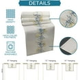 thumbnail image 4 of Summer Table Runner 71 Inches Long Spring Flower Wild Leaves Seasonal Runner for Tables Dining Room Blue White Yellow Floral Holiday Dinner Runner Party Table Decoration, 4 of 4