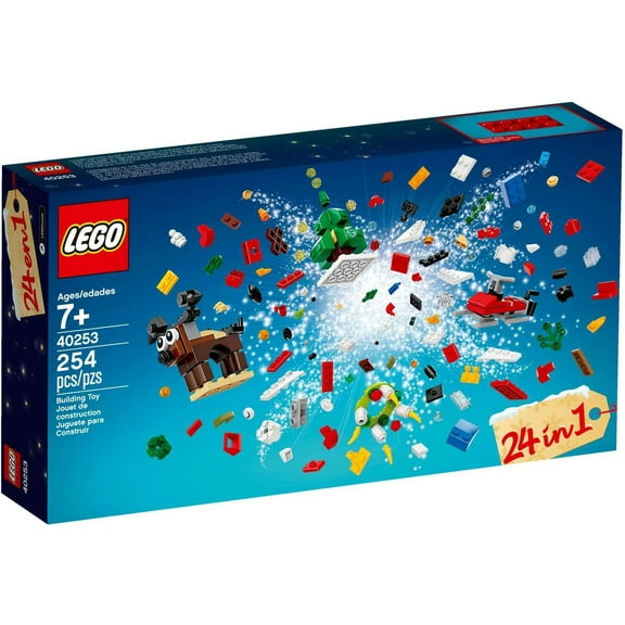 Pre-Owned LEGO Christmas Build Up 2017 - 254 Piece Building Kit [LEGO, #40253, Ages 7 ]