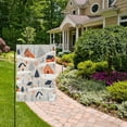 thumbnail image 2 of Yayeee Garden Flag 12" x 18" Double Sided Outdoor Yard Lawn Holiday Decorations, Cartoon Gray Houses, 2 of 6