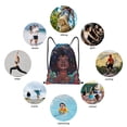 thumbnail image 6 of Honeii Cosmic Garden Woman Portrait Print Drawstring Backpack,Drawstring Bags String Backpack Gym Cinch Sack Backpack Sport Bag Draw-Medium, 6 of 6