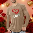 thumbnail image 2 of Lovzfmll Pyjama de Sport Imprimé Romantique Manches Longues Col Rond pour Hommes Kaki, 2TG, 2 of 4