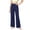 Navy#child pants, variant on nerohusy Kids Wide Leg Pants Girls Elastic High Waisted Sports Pants Casual Solid Full Length Leg Pants with Pockets 7-8 Years