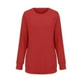 thumbnail image 6 of XXWXYD Girls Long Sleeve Crewneck Sweaters Loose Knit Tops with Pocket Soft Yarn Fall Tunic Casual Solid Color Clothes 3-14 Years, 6 of 7