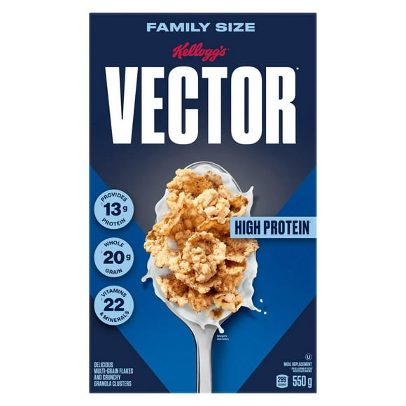 Substitut de repas Vector de Kellogg's (céréales) 550g Format Familial
