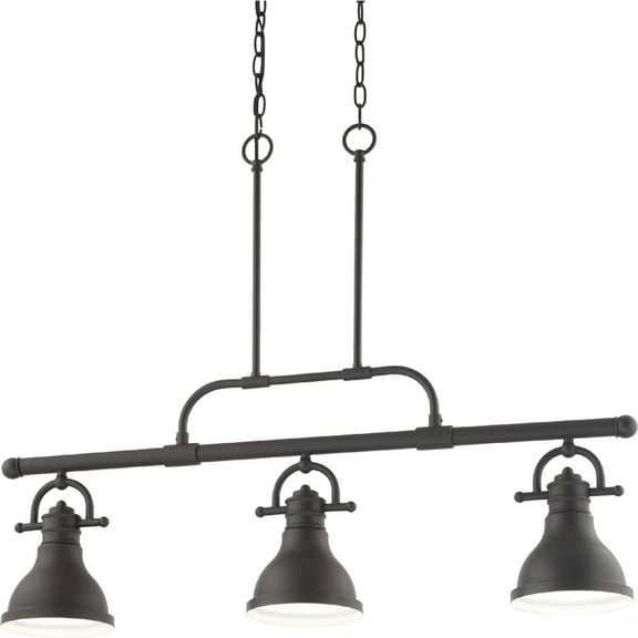 Volume Lighting  3-Light  LED Foundry Bronze Linear  Hanging Pendant - Foundry Bronze