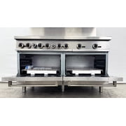 60'' Commercial Hot Plate Broiler Gas Range with Double Oven, 6 Burners, NSF Certified, Stainless Steel