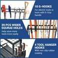 thumbnail image 4 of Garden Tool Organizer for Garage, Garden Tool Rack, Up to 58 Long Handled Tools, Yard Tool Holder for Garage, Shed, Outdoor, Tool Stand, Black (Yard Tool Storage), 4 of 12