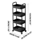 thumbnail image 3 of Zapatero para armario, organizador y almacenamiento de armario, carrito de almacenamiento con ruedas de 4 niveles, organizador de plástico multiespacio para cocina, sala de estar, oficina y baño., 3 of 7