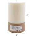 thumbnail image 2 of HomArt Pillar Paraffin Wax Candle, 4-Inch by 6-Inch, Ivory, 2 of 2
