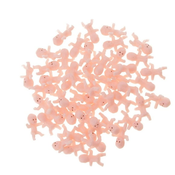 Juego de 50 muñecos de bebé recién nacido, de cuerpo asiático, para niños pequeños. Rosado